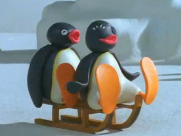 Pingu chơi trượt tuyết